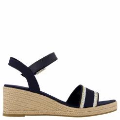 Tommy Hilfiger Webbing Wedge Sandal Blå