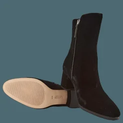 Lauren Ralph Lauren Wendey II Velvet Bootie Black Svart New
