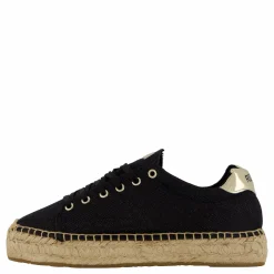 Replay Winn Espadrille Black Svart och Metallisk Sale