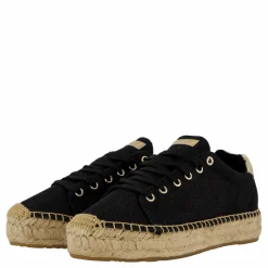 Replay Winn Espadrille Black Svart och Metallisk Sale