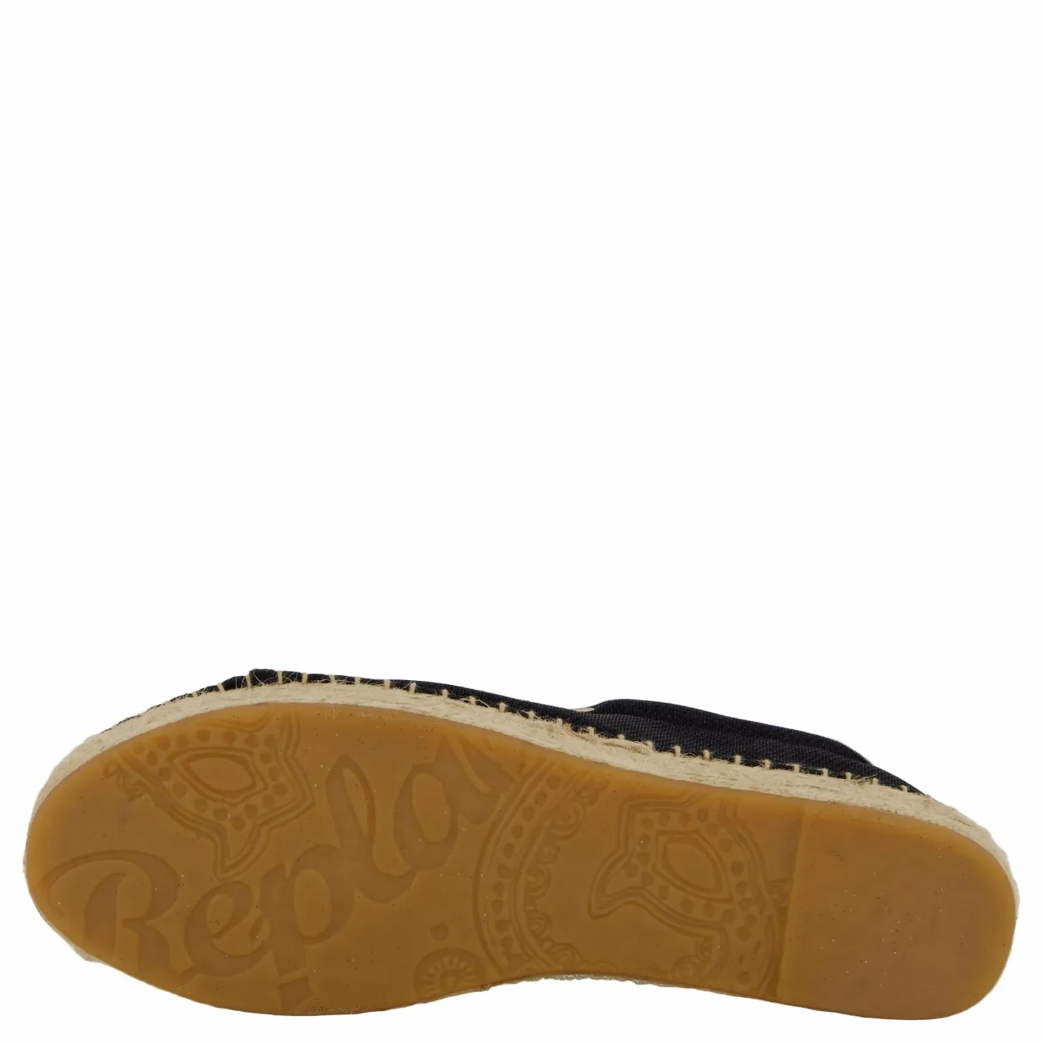 Replay Winn Espadrille Black Svart och Metallisk Sale