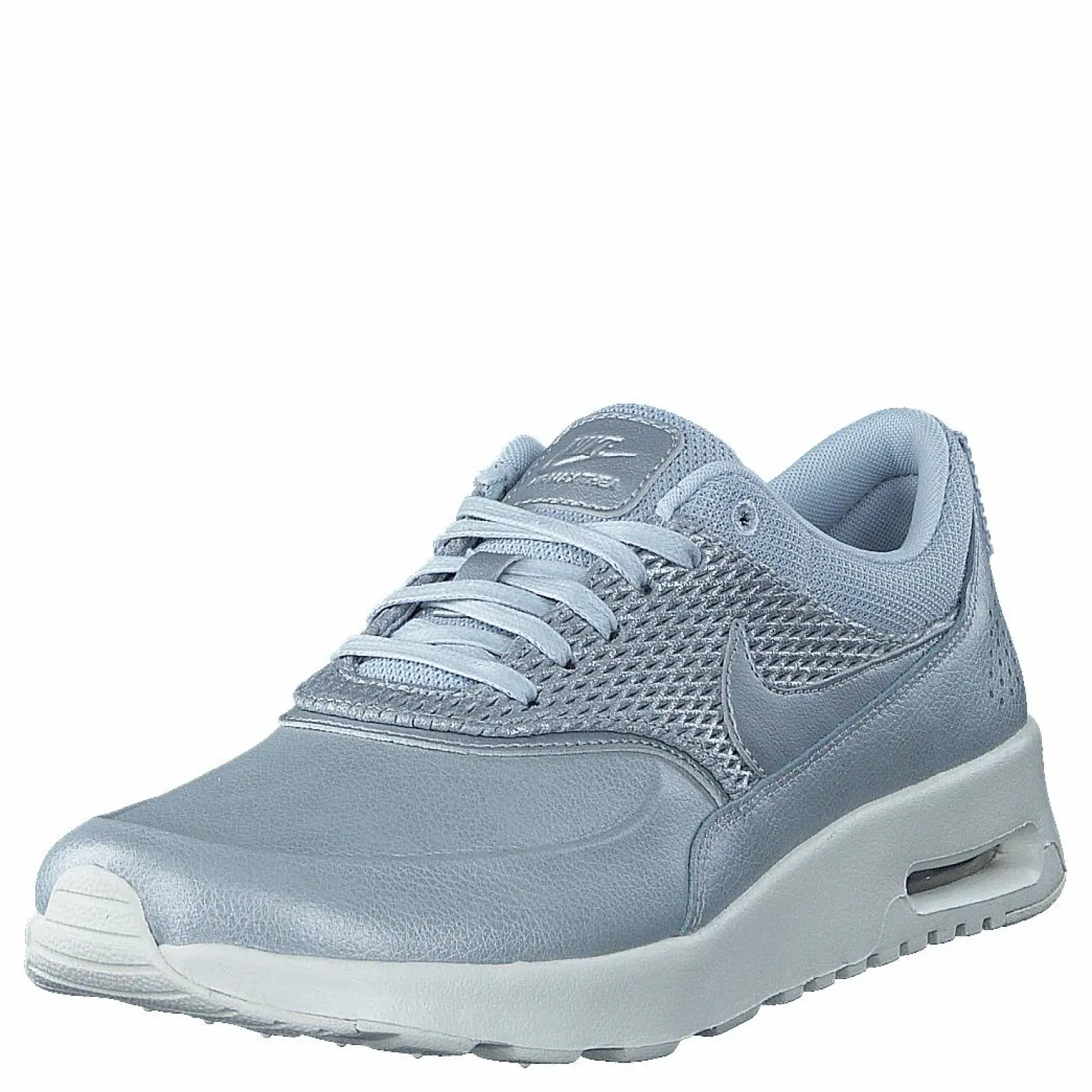 Nike Wmns Air Max Thea Prm Lea Mtlc Platinum/Pure Platinum Guld och Grå Discount