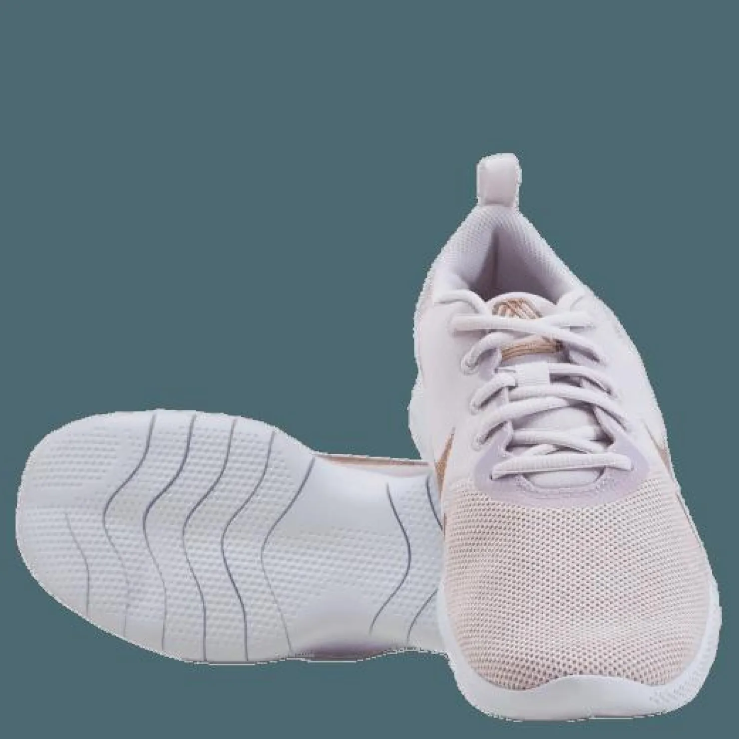 Nike Wmns Flex Experience Run 10 Champagne/mtlc Red Bronze-ligh Röd Discount
