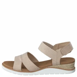 Skechers Womens Bobs Beach Kiss Nat Beige och Brun Hot