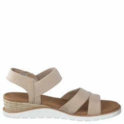 Skechers Womens Bobs Beach Kiss Nat Beige och Brun Hot