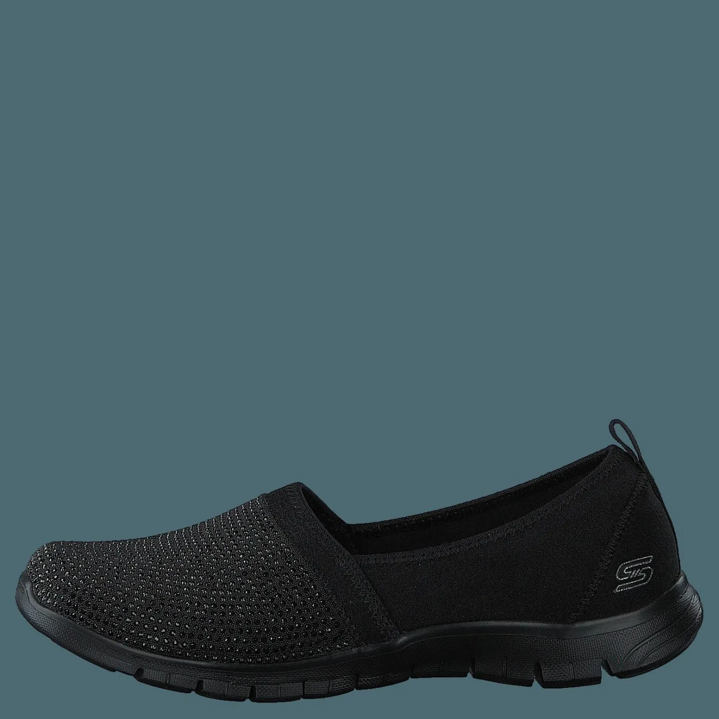 Skechers Womens Ez Flex Renew - Shimmer Bbk Svart New