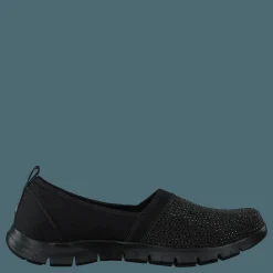Skechers Womens Ez Flex Renew - Shimmer Bbk Svart New