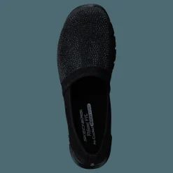 Skechers Womens Ez Flex Renew - Shimmer Bbk Svart New