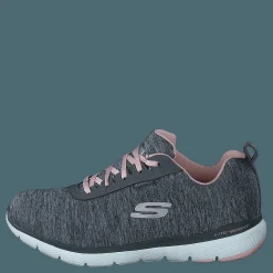 Skechers Womens Flex Appeal 3.0 - Jer's Gylp Gray Light Pink Grå