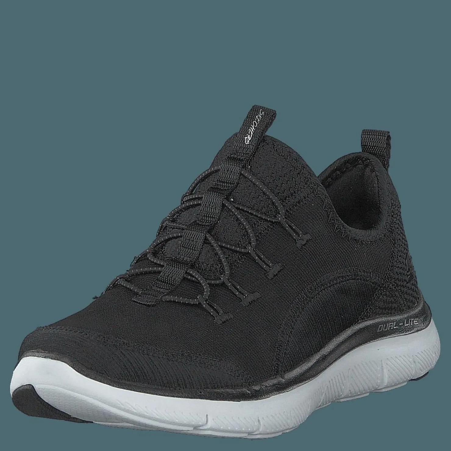 Skechers Womens Flex Appeal 2.0 Bkw Svart Clearance