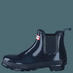 Hunter Womens Original Chelsea Gloss Navy Blå New