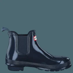 Hunter Womens Original Chelsea Gloss Navy Blå New