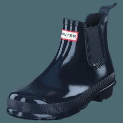 Hunter Womens Original Chelsea Gloss Navy Blå New