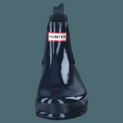 Hunter Womens Original Chelsea Gloss Navy Blå New