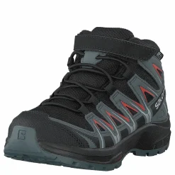 Salomon Xa Pro 3d Mid Cswp K Black/stormy Weather/cherry To Grå och Svart Hot