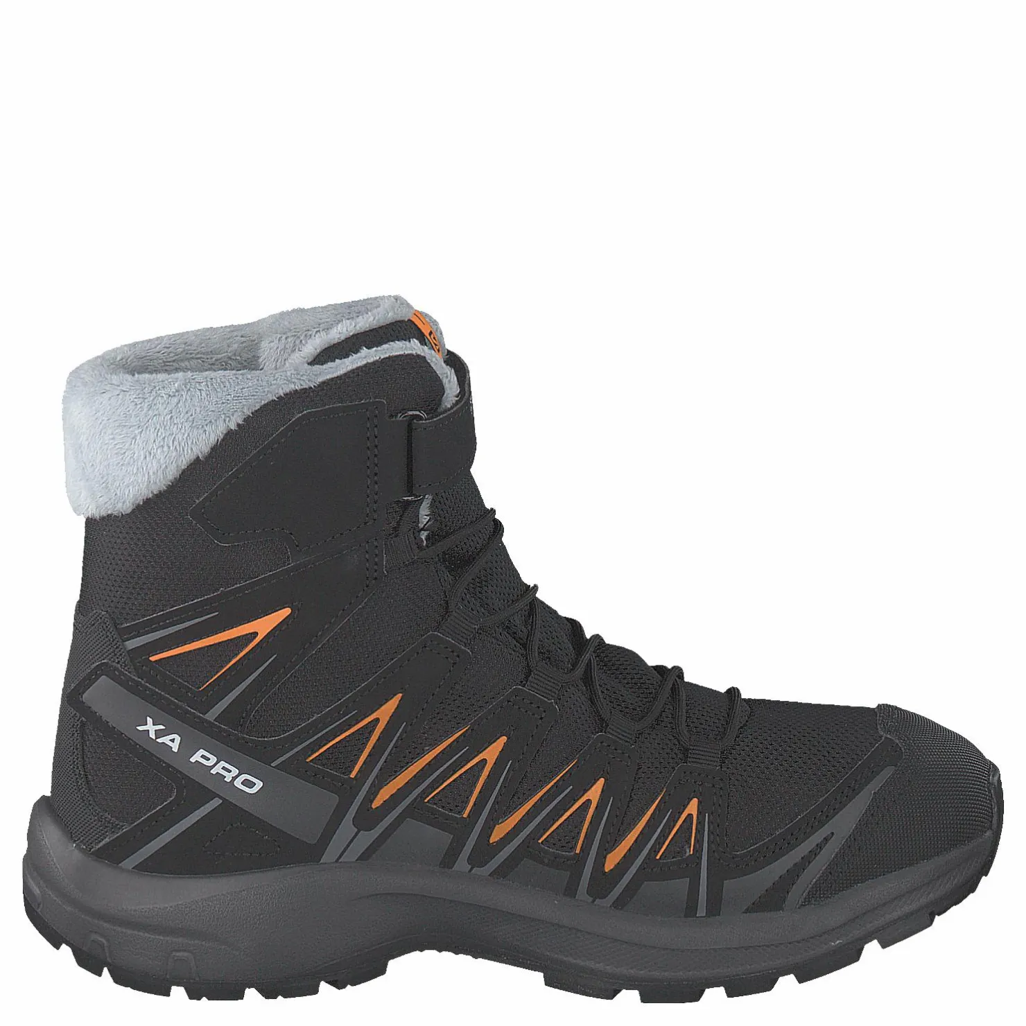 Salomon Xa Pro 3d Winter Ts Cswp J Black/magnet/tangelo Grå New