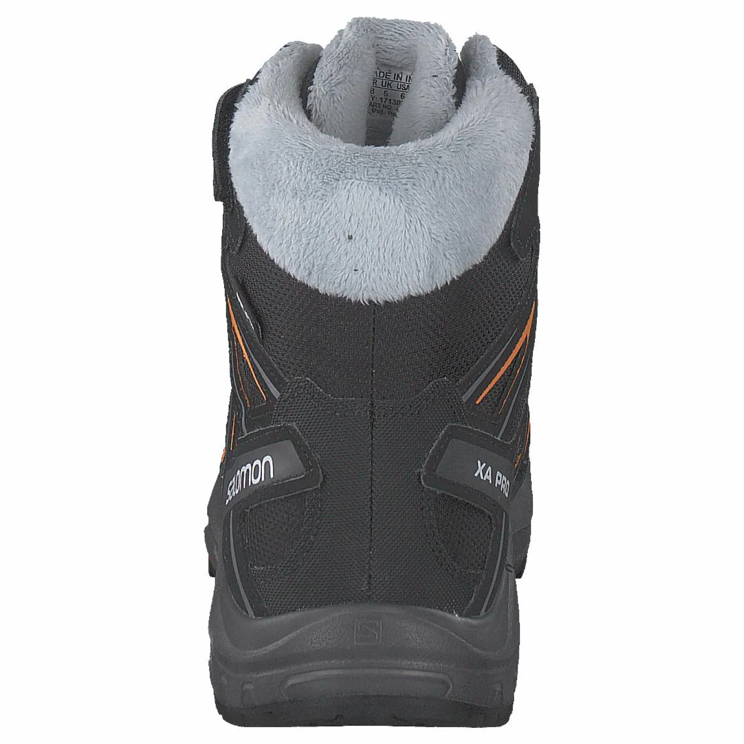 Salomon Xa Pro 3d Winter Ts Cswp J Black/magnet/tangelo Grå New