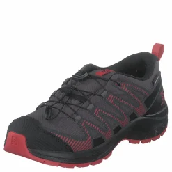 Salomon Xa Pro V8 Cswp J Magnet/black/poppy Red Grå och Svart New