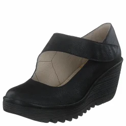 Fly London Yasi682 Mousse-black Svart Clearance