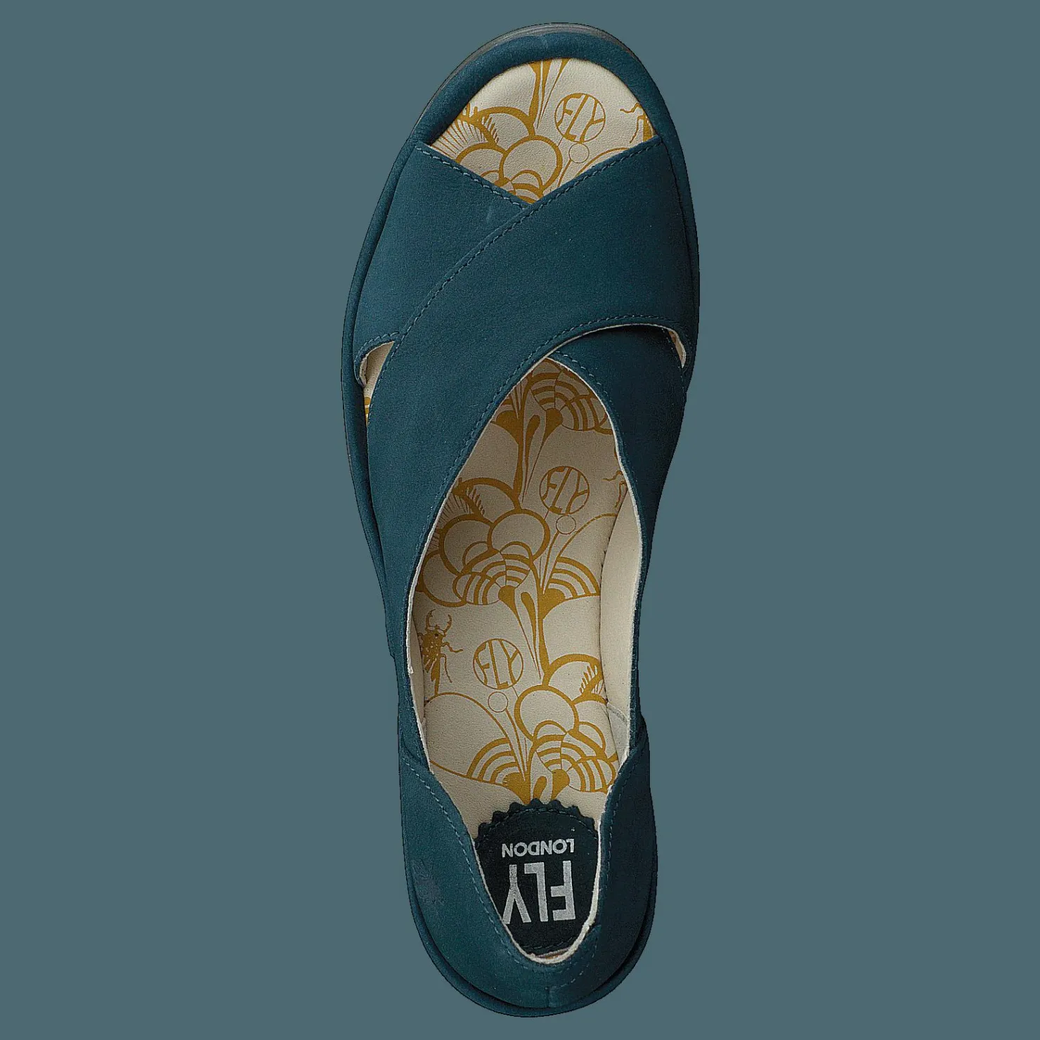 Fly London Yoma307fly Teal Blå New