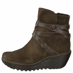Fly London Yomo249fly Oil Suede/rug Sludge/olive Brun Sale
