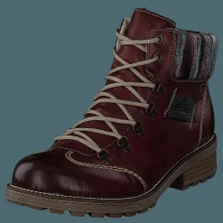 Rieker Z0444 Red Combination Brun Clearance