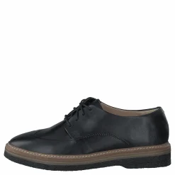 Clarks Zante Zara Black Leather Svart New