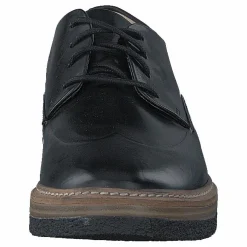 Clarks Zante Zara Black Leather Svart New
