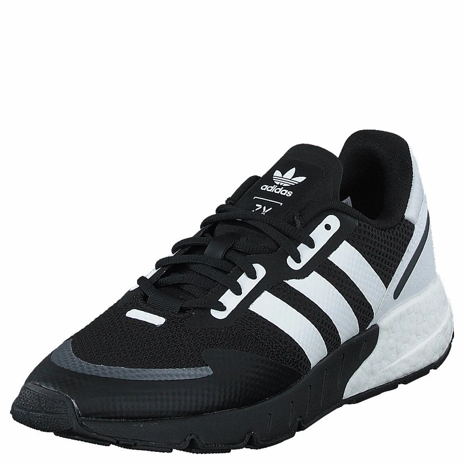 adidas Originals Zx 1K Boost Core Black / Cloud White / Black Silver Metallic Svart Discount
