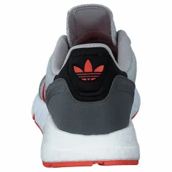 adidas Originals Zx 1K Boost Grey Two / Semi Solar Red / Cloud White Grå Sale