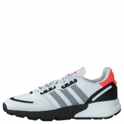 adidas Originals Zx 1K Boost J Crystal White / Silver Metallic / Core Black Grå och Vit Hot
