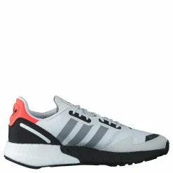 adidas Originals Zx 1K Boost J Crystal White / Silver Metallic / Core Black Grå och Vit Hot