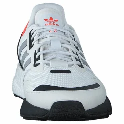 adidas Originals Zx 1K Boost J Crystal White / Silver Metallic / Core Black Grå och Vit Hot